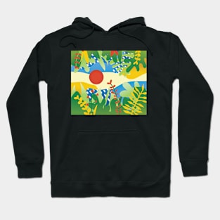 Abstract Jungle Landscape Hoodie